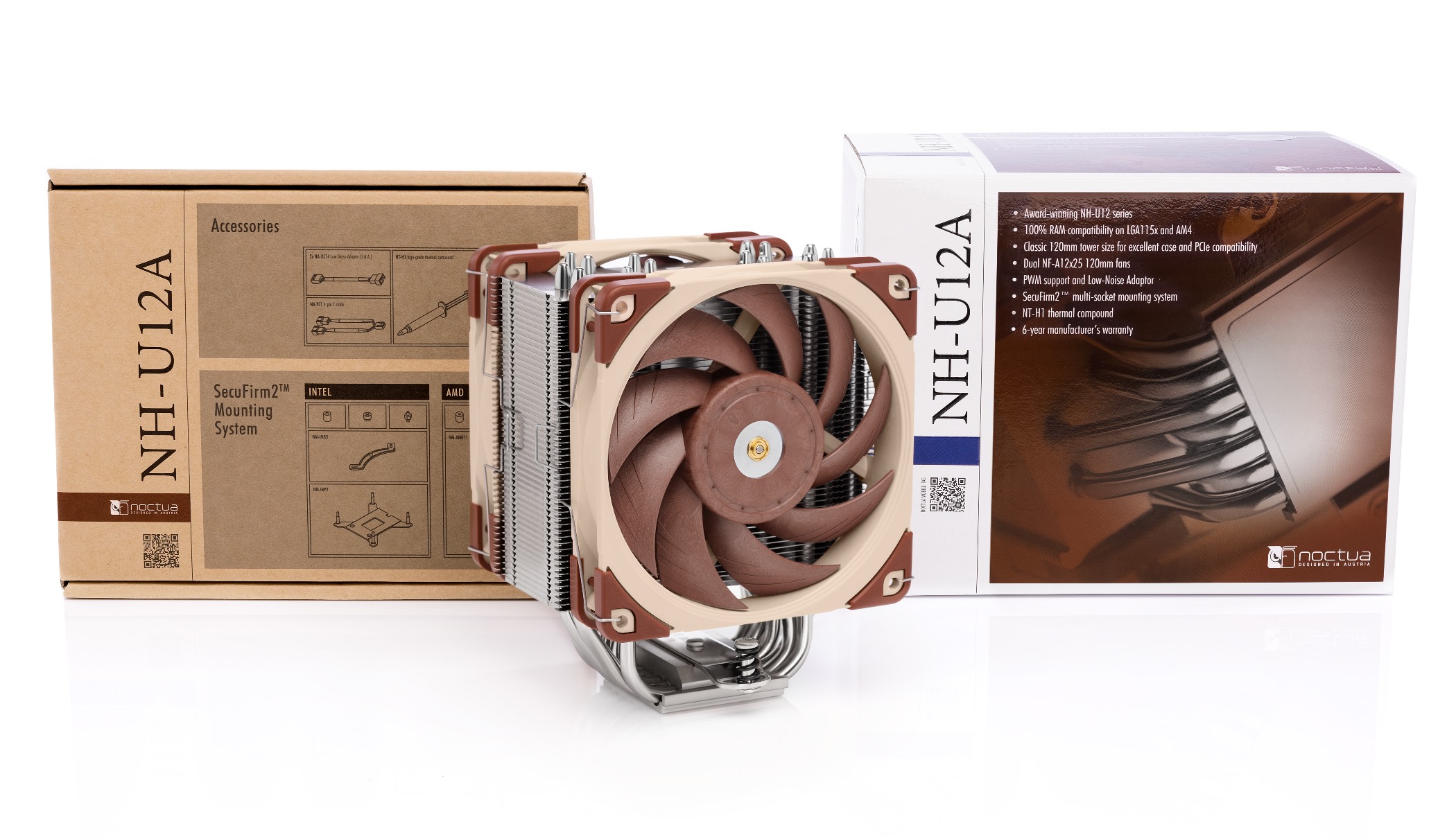 Noctua presents NH-U12A premium class 120mm CPU cooler - DARKTECH